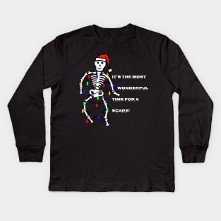 It's The Most Wonderful Time For A Scare Kids Long Sleeve T-Shirt